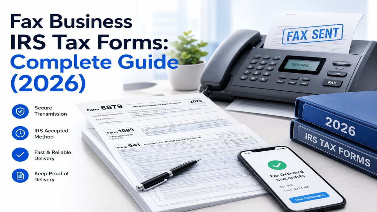Fax Business IRS Tax Forms: Complete Guide (2026)